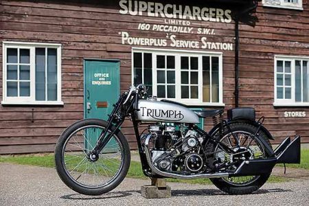 Record Breaker! Brooklands Triumph Speed Twin Image